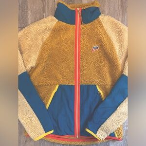 Nike fleece multi color zip up